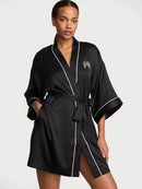 Victoria's Secret - Sleep & Lingerie Robes Signature Satin Short Piped Robe - Signature Satin Short Piped Robe