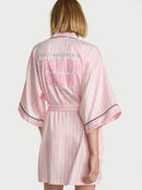 Victoria's Secret - Sleep & Lingerie Robes Signature Satin Short Piped Robe - Signature Satin Short Piped Robe