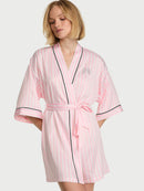 Victoria's Secret - Sleep & Lingerie Robes Signature Satin Short Piped Robe - Signature Satin Short Piped Robe