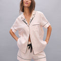 Pink Shimmer Heritage Stripes