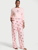 Victoria's Secret - Sleep & Lingerie Pajamas Sets CozyFlannel™ Long Tee-Jama & Scrunchie Set - CozyFlannel™ Long Tee-Jama & Scrunchie Set