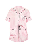 Victoria's Secret - Sleep & Lingerie Pajamas Sets VSFS '26 Signature Satin Short Pajama Set - VSFS '26 Signature Satin Short Pajama Set