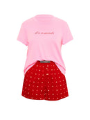 Victoria's Secret - Sleep & Lingerie Pajamas Sets CozyFlannel™ Short Tee-Jama & Scrunchie Set - CozyFlannel™ Short Tee-Jama & Scrunchie Set