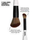 MAKEUP - Blush - F1 Dual-Ended Contour and Blush Brush