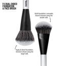 MAKEUP - Base - F4 Dual-Ended Foundation and Face Brush