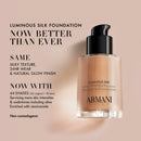 Armani Beauty - Iluminador - Luminous Silk Natural Glow Blurring Liquid Foundation with 24 Hour Wear