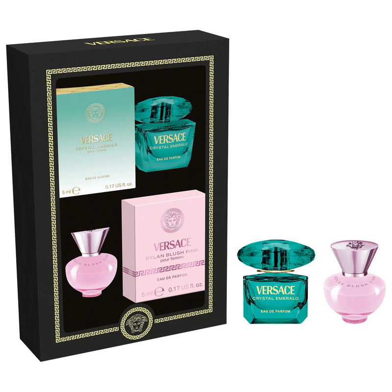 Versace - perfume - Mini Crystal Emerald and Blush Pink Duo Perfume Gift Set