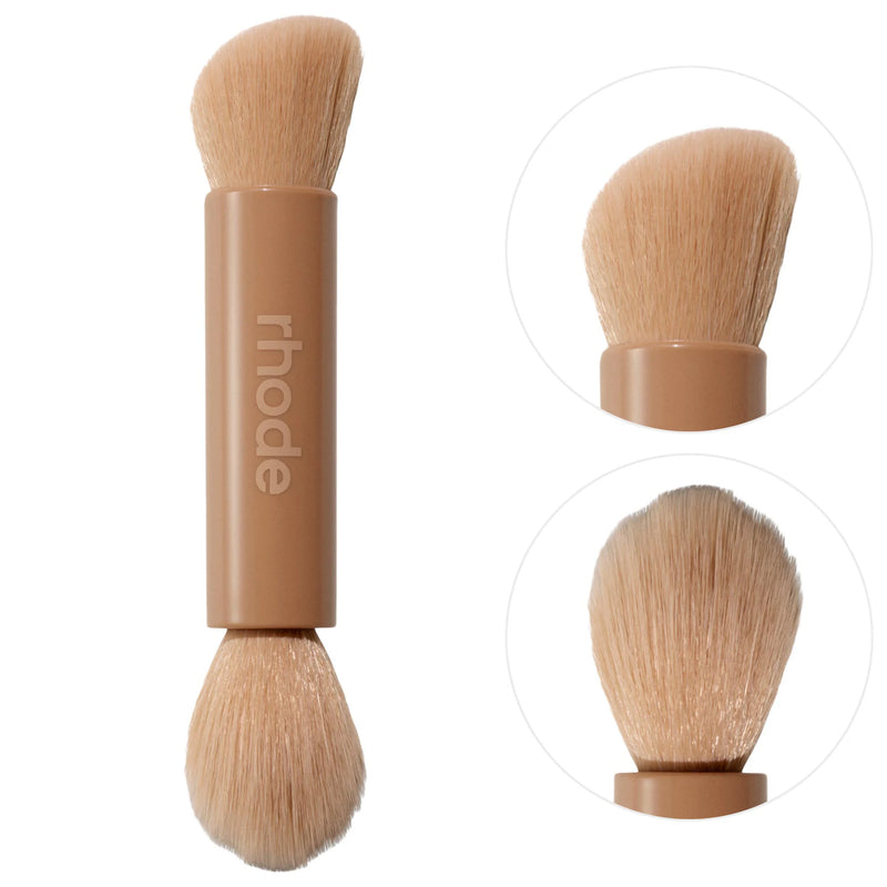 rhode - Face Brushes - Pocket Brush Double-Ended Makeup Brush