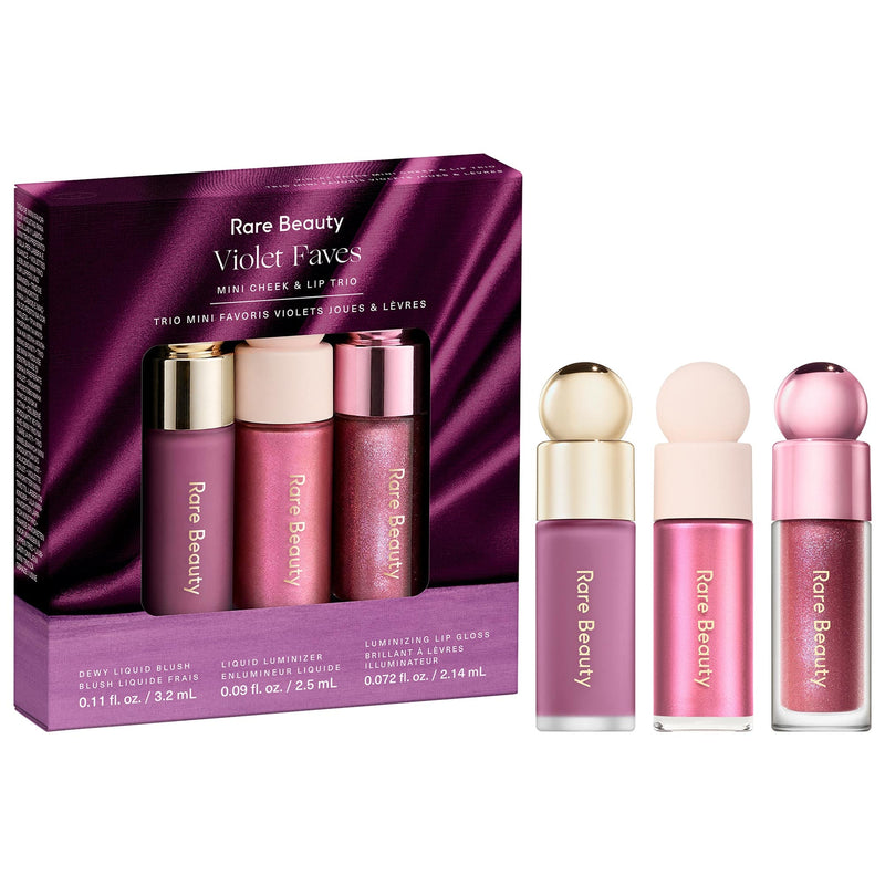 Rare Beauty - Value & Gift Sets - Violet Faves Mini Cheek and Lip Trio Makeup Gift Set